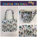 Medium Tote Bag - Bird Houses